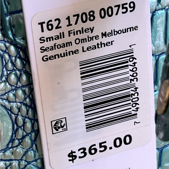 BRAHMIN small  Finley Sea foam OmbreMelbourne Genuine Leather bag - Picture 3 of 9